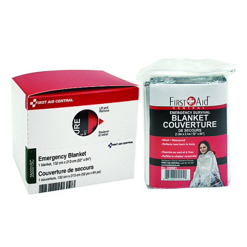 First Aid Central Emergency Blanket - 1 x Piece(s) - 1 / Box - Blanket - FXX350001SC