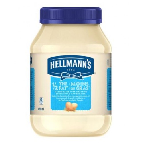 Hellmann's 1/2 The Fat Mayonnaise Dressing, 890ml