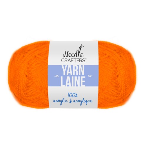 ACRYLIC YARN PUMPKIN ORANGE, 50 G