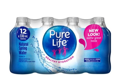 Pure Life Natural Flat Spring Water - 330ml - 12 Pack