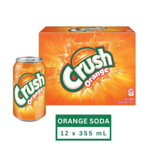 Orange Crush - 12 x 355 mL - Soft Drinks & Juice - OFP6000196027133