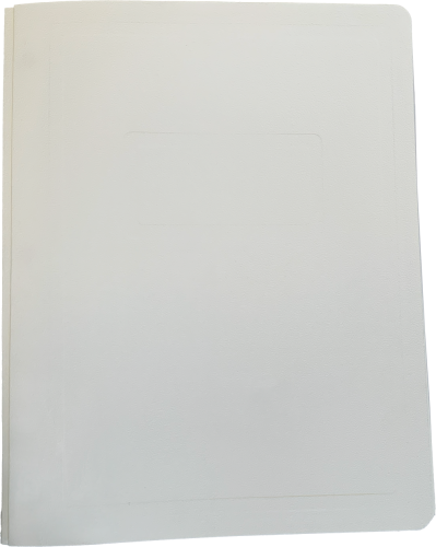 Report Covers - Fit 8.5" x 11" - White- 25/PK