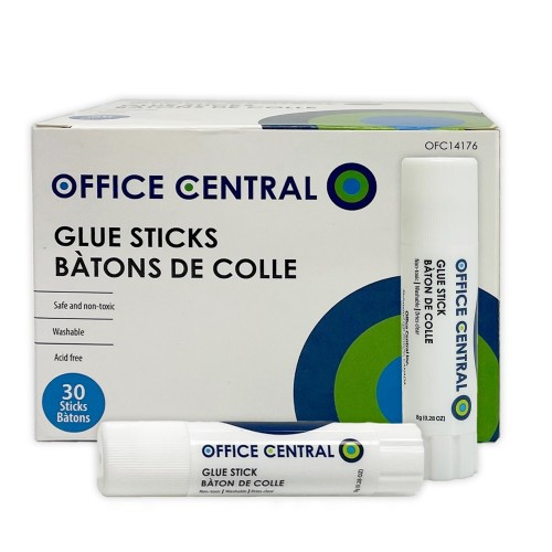 OC Brand Glue Stick - 8g - White - 30 Per Box