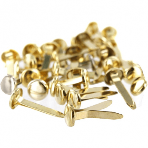 1/2" Brass Plated Paper Fasteners - Paper Fasteners - DBG53101