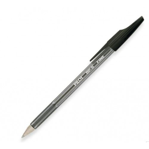 Pilot Better Ball Stick Pen - Fine Black Ink - Crystal Barrel