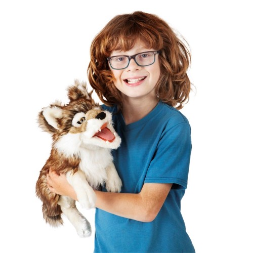 Folkmanis Grey Wolf Puppet - Puppets - FOM2898