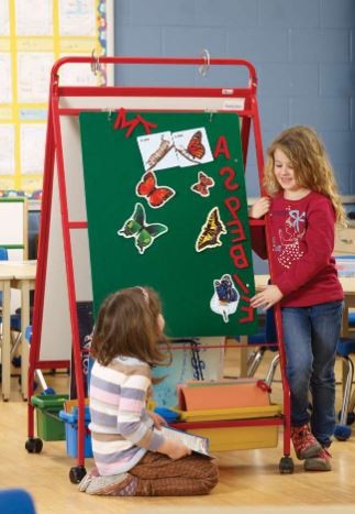 Copernicus Primary Teaching Easel - 28" (2.3 ft) Width x 40" (3.3 ft) Height - Bamboo Frame - Assembly Required - 1 Each - Easel Boards - CPNPTE78