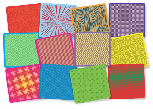 Pop Art Rubbing Mats - 12 / Pack - Rubbing Plates - ROY48250