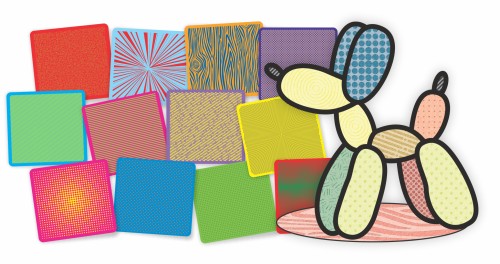 Pop Art Rubbing Mats - 12 / Pack - Rubbing Plates - ROY48250