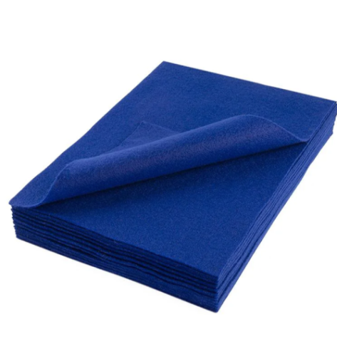 Craft Felt Sheets 9" X 12" - Royal Blue, 10 / Pack