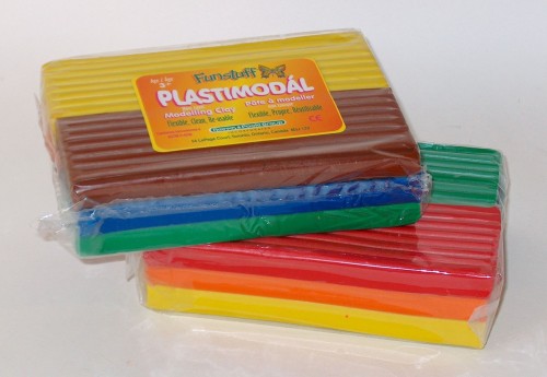 Funstuff Plastimodel Modelling Clay - 500g - Rainbow - Modeling Clays & Accessories - RPG21585