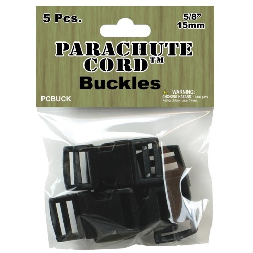 Parachute Cord Buckles - Black