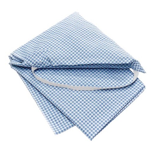 Cozy Fit Standard Cot Sheets - Blue Gingham