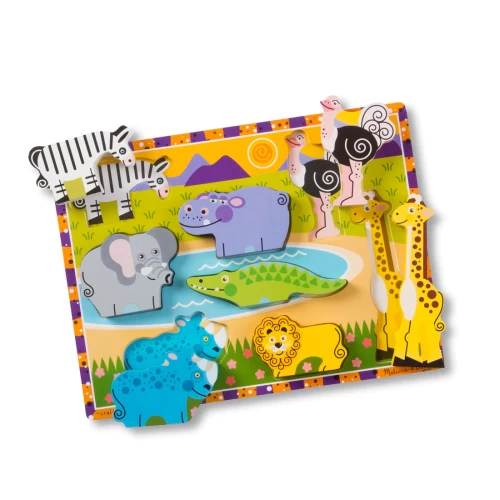 Chunky Puzzles - Safari Animals - Puzzles - LCI13722