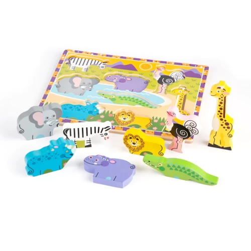 Chunky Puzzles - Safari Animals - Puzzles - LCI13722