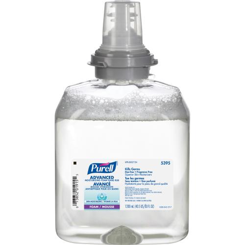 PURELLÂ® Sanitizing Foam - 1.20 L - Hand, Skin - Clear - Fragrance-free, Dye-free - 1 Each