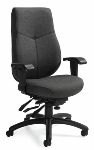 Global Aurora High Back Multi-Tilter (1220-3) - Granite Rock Seat - Granite Rock Back - High Back - 5-star Base - Yes