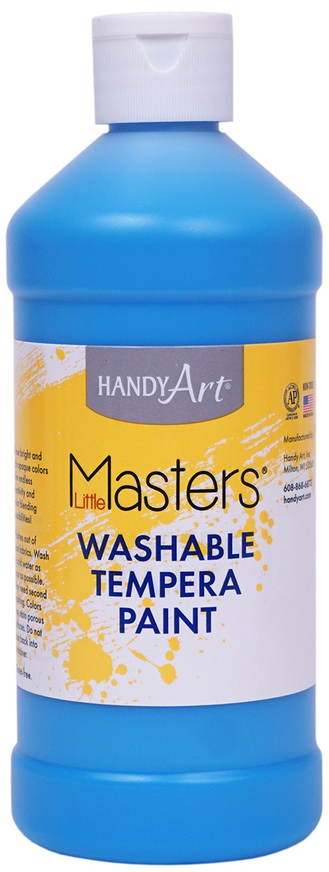 Handy Art Little Masters Washable Tempera Paint - Light Blue - 473ml (16oz)