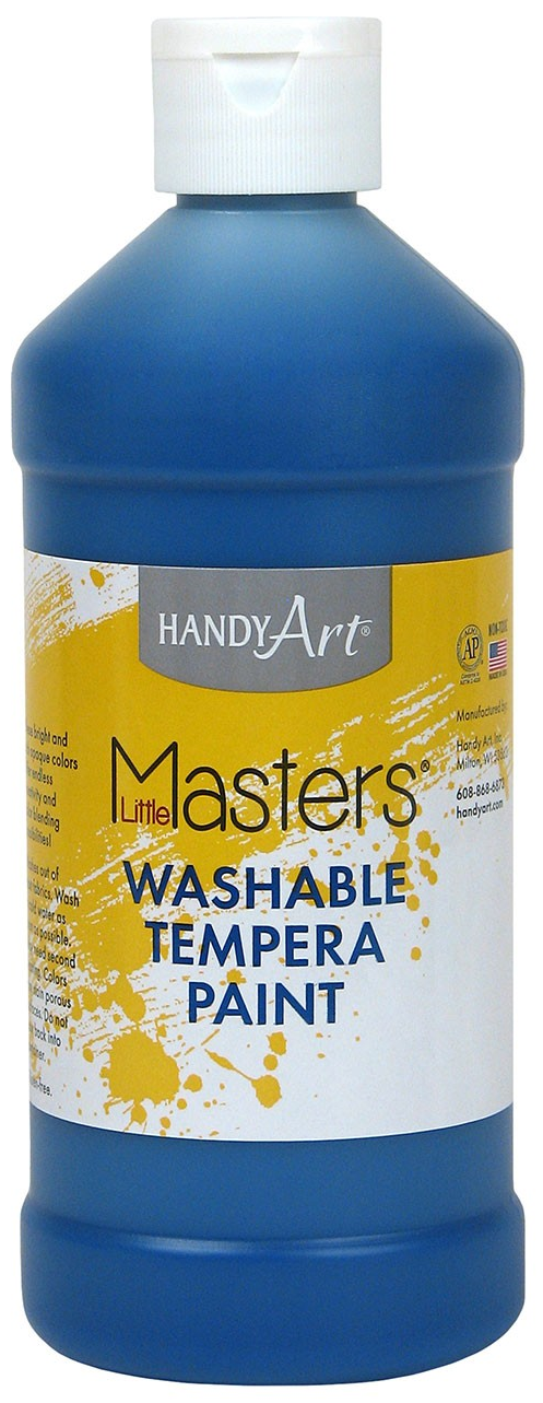 Handy Art Little Masters Washable Tempera Paint - Blue - 473ml (16oz)