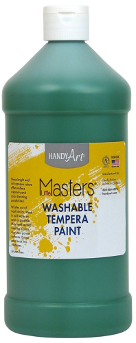 Handy Art Little Masters Washable Tempera Paint - Green - 946ml (32oz)