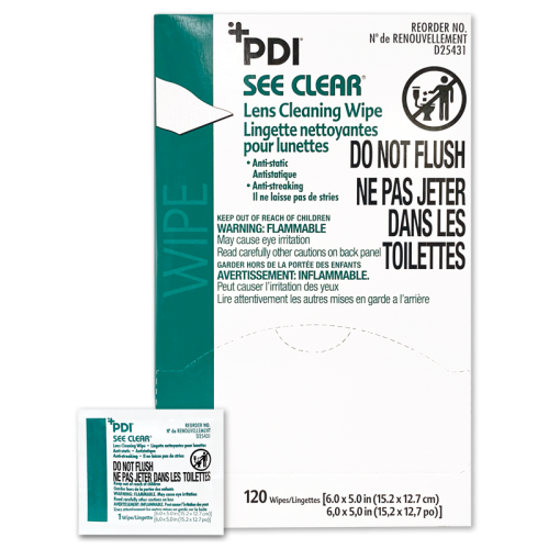 Lens Cleaning Towelettes, 120/box