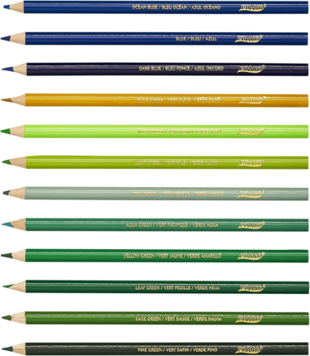 Prang Coloured Pencils - 50 Assorted Colours - Colored Pencils - DIX22480