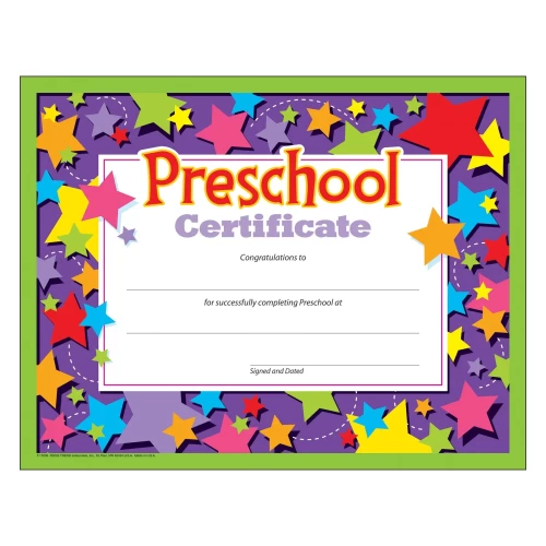 Preschool Certificate