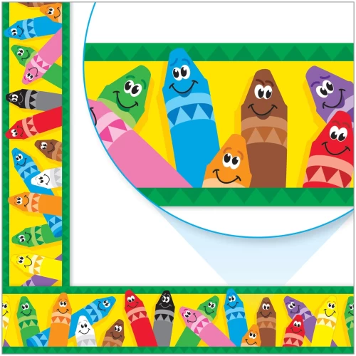 Bolder Borders - Colourful Crayons - Borders & Trimmers - TEPT85041