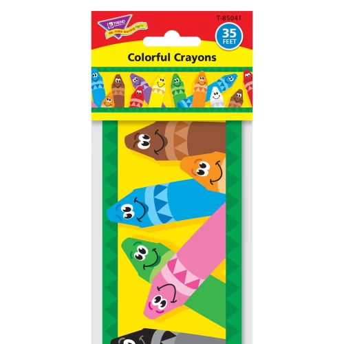 Bolder Borders - Colourful Crayons - Borders & Trimmers - TEPT85041