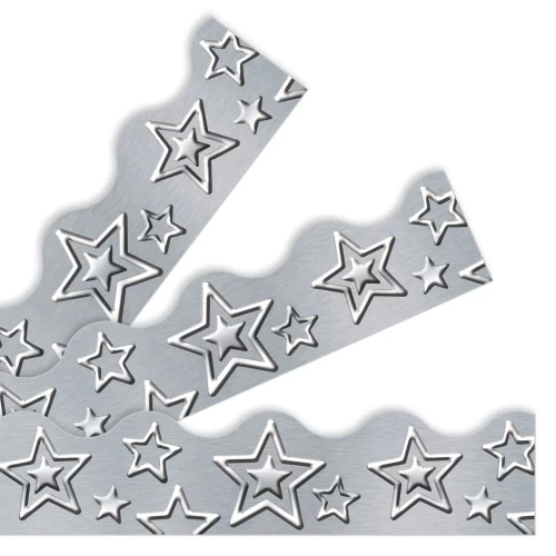 Terrific Trimmers - Metal Silver Stars