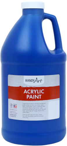 Handy Art Student Acrylic Paint - Ultramarine Blue - 64 oz - Acrylic Paint - HAN102065