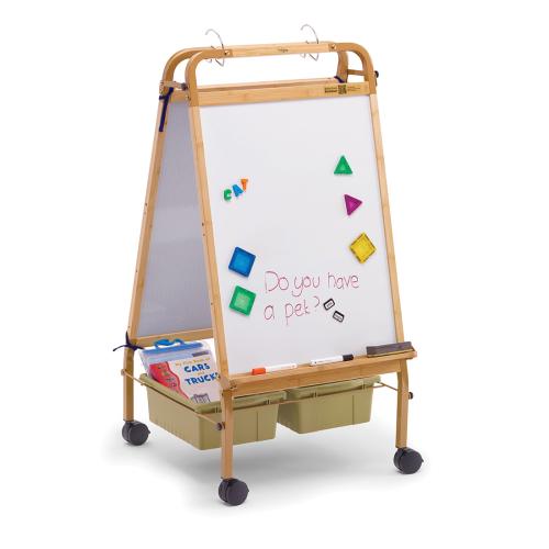 CopernicusBamboo Early Learning Station With 2 Large Open Tubs - Sage Tubs