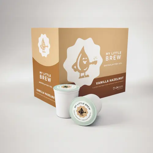 My Little Brew - Vanilla Hazelnut Coffee Single Serve K-Cups - 24 / Box