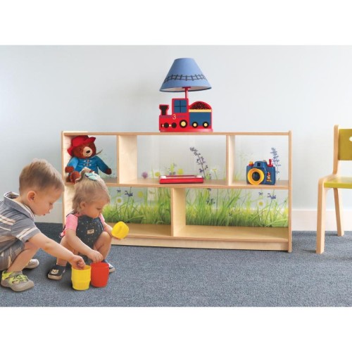 Nature View Acrylic Back Cabinet - 24"H - Nature View Collection - WHIWB0247