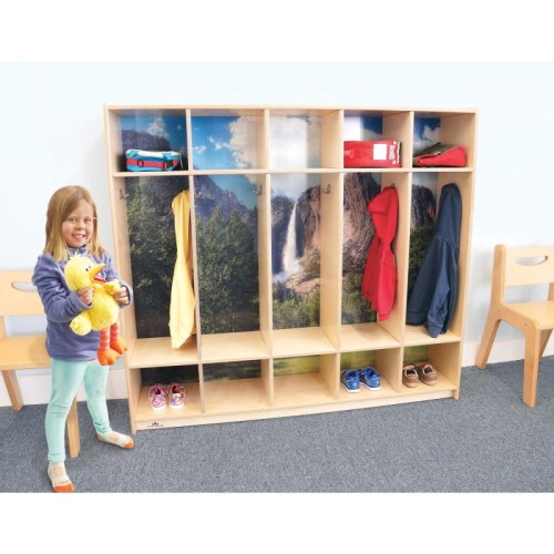 Nature View 5-Section Coat Locker - Nature View Collection - WHIWB0852