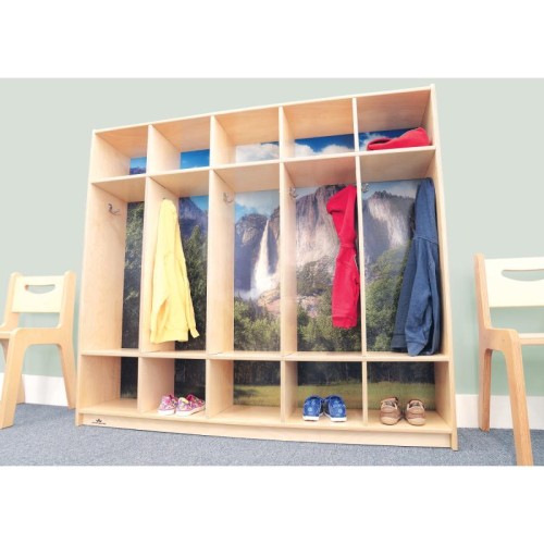 Nature View 5-Section Coat Locker - Nature View Collection - WHIWB0852
