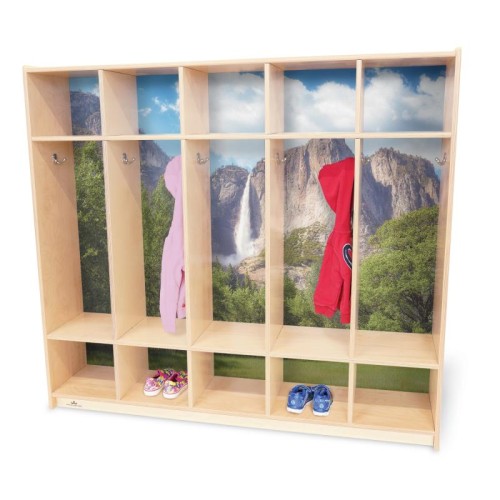 Nature View 5-Section Coat Locker - Nature View Collection - WHIWB0852