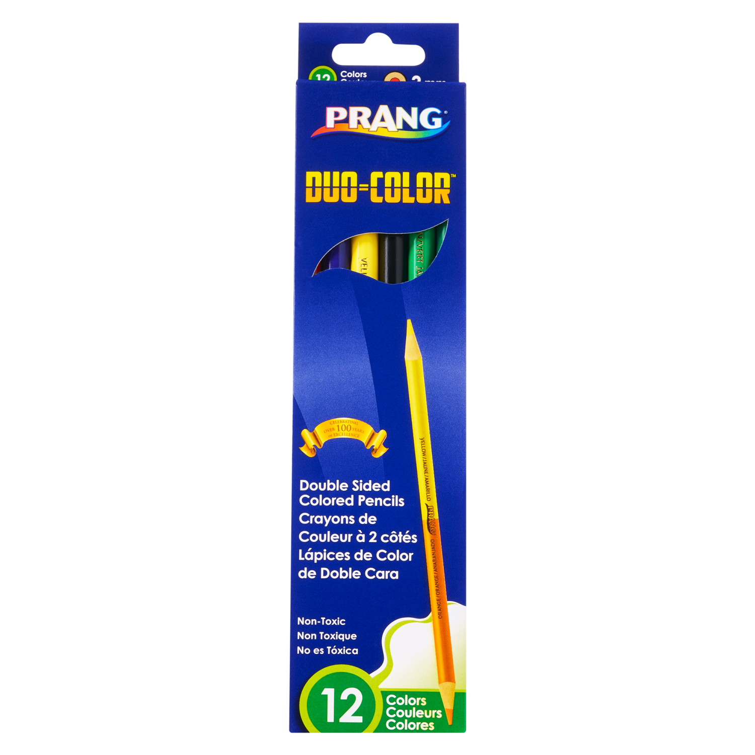 Prang Duo-Colour Pencil - 12 Assorted Colours