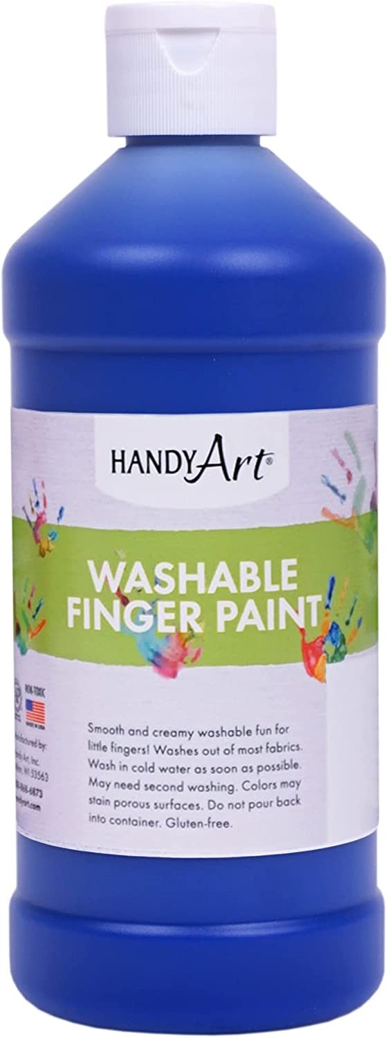 Handy Art Washable Finger Paint - 473ml - Blue