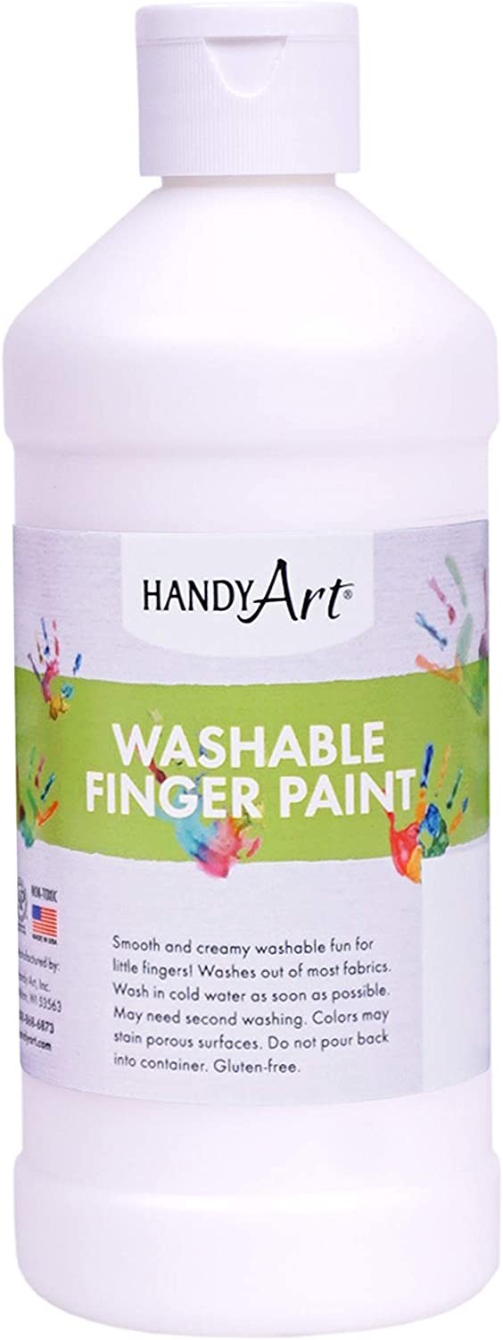 Handy Art Washable Finger Paint - 473ml - White