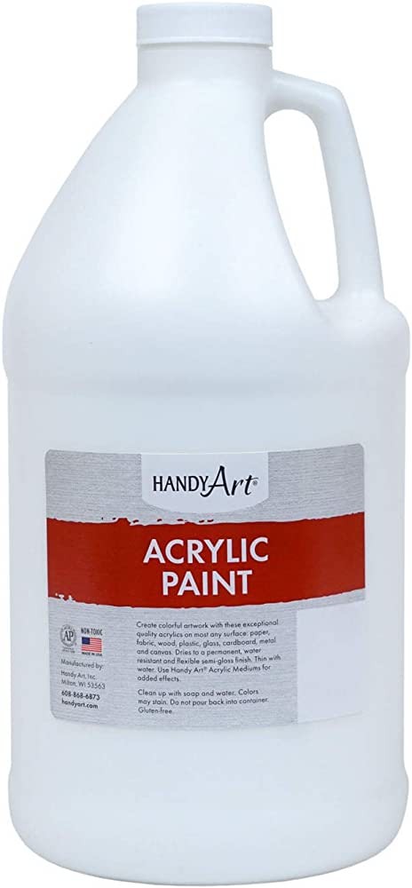 Handy Art Student Acrylic Paint - Titanium White - 64 oz