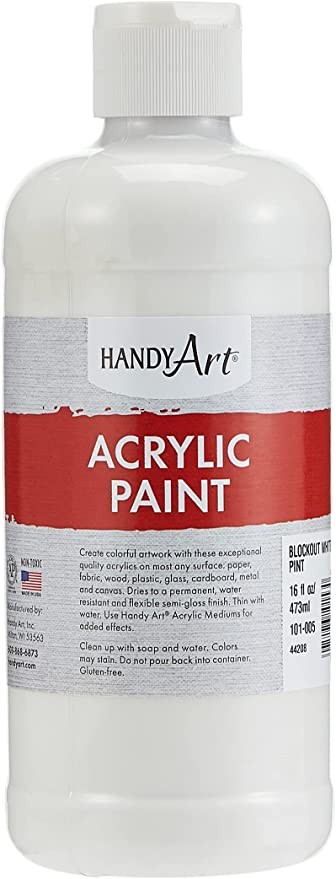 Handy Art Student Acrylic Paint - Titanium White - 473 mL