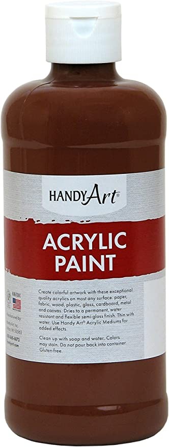 Handy Art Student Acrylic Paint - Burnt Sienna - 473 mL