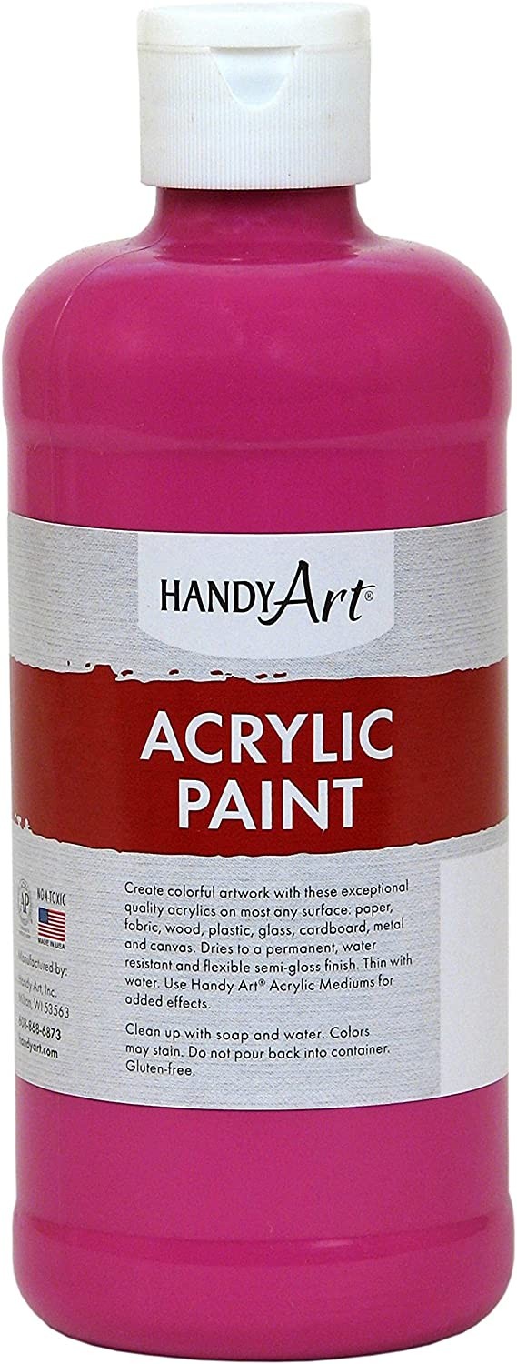 Handy Art Student Acrylic Paint - Magenta - 473 mL