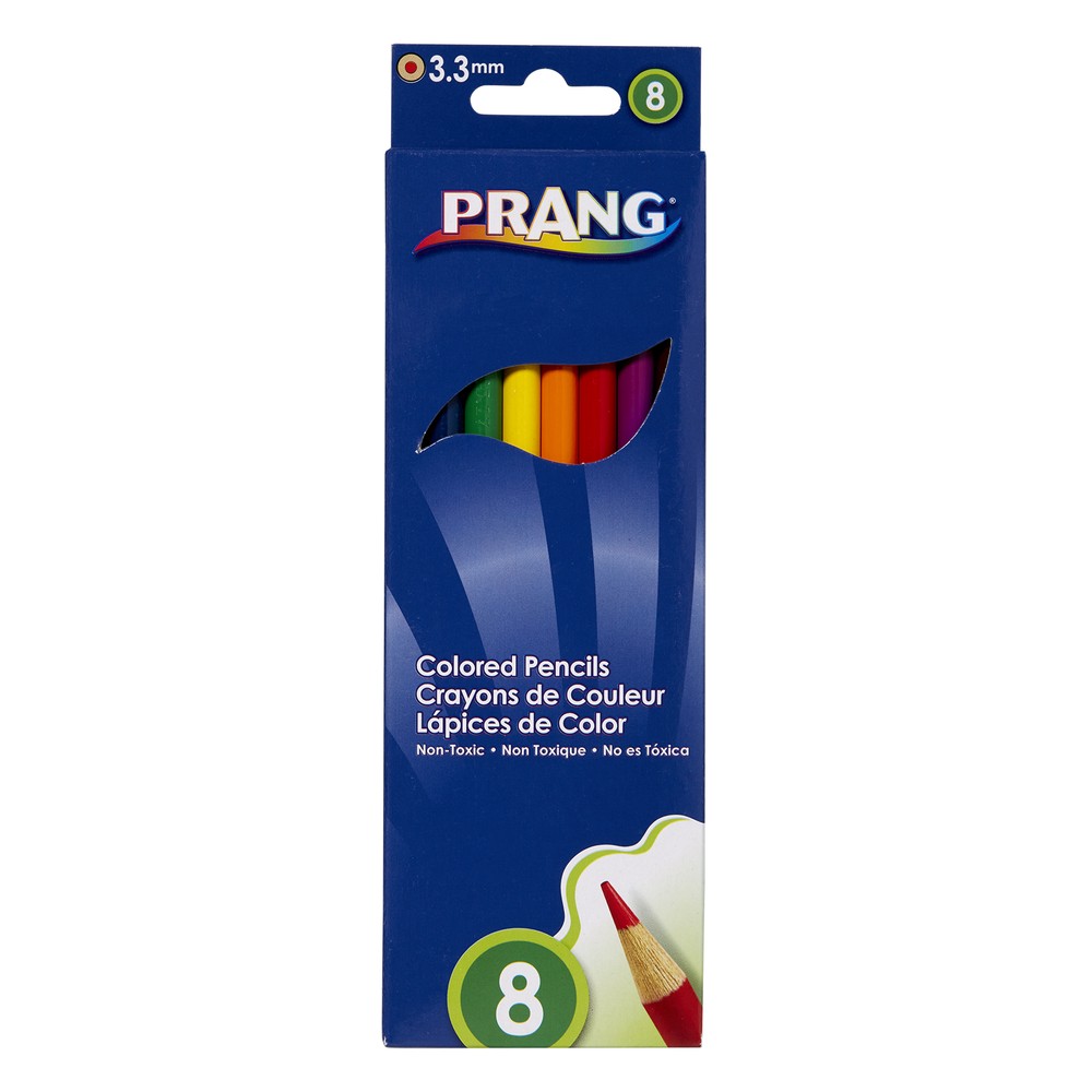 Prang Coloured Pencils - 8 Assorted Colours