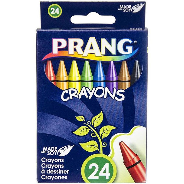 Prang 24 Count Wax Crayons - Assorted - 24 / Box