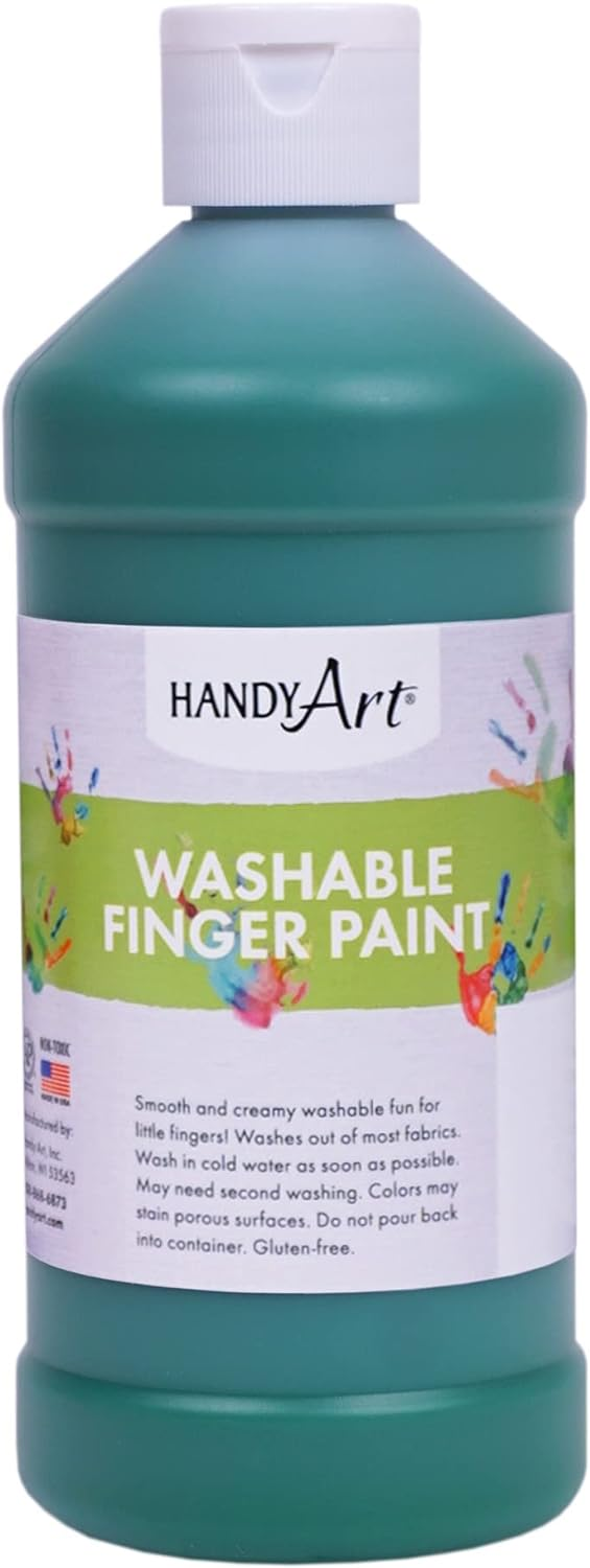 Handy Art Washable Finger Paint - 473ml - Green