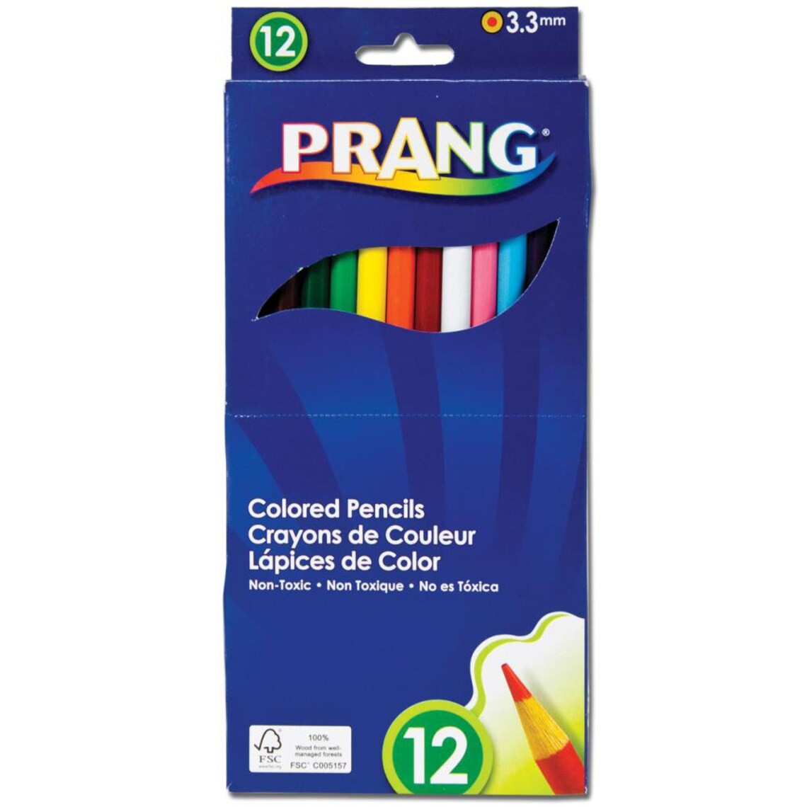Prang Coloured Pencils - 12 Assorted Colours