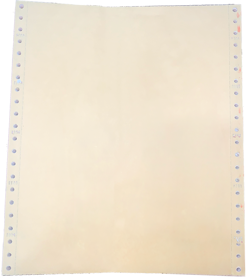 Continuous Form Blank Paper, 4-Part, Carbonless, 9 1/2" x 11", White ...
