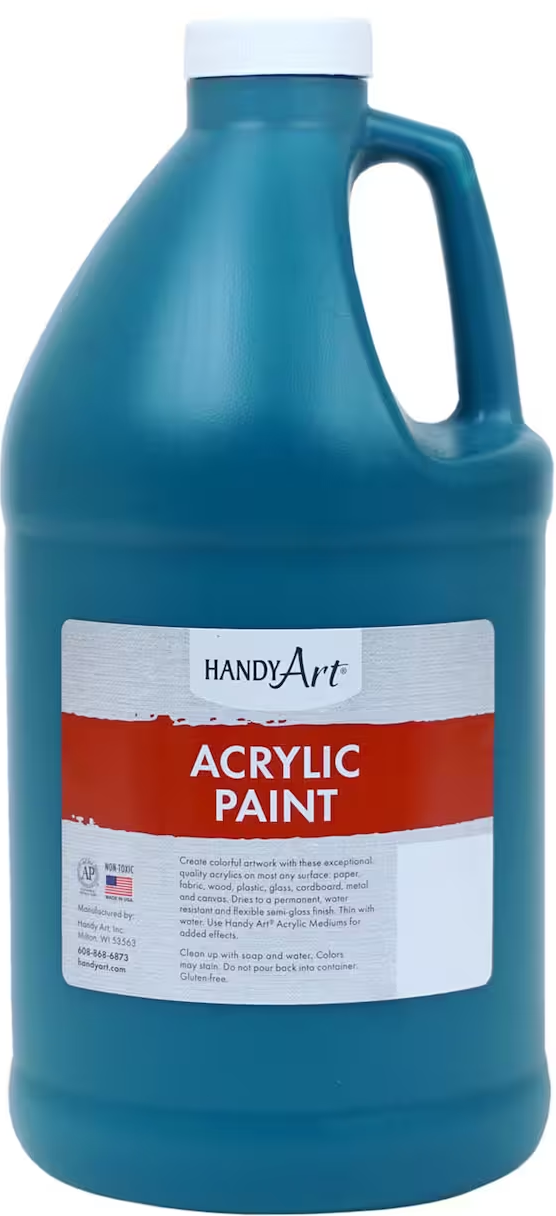 Handy Art Student Acrylic Paint - Phthalo Green - 64 oz